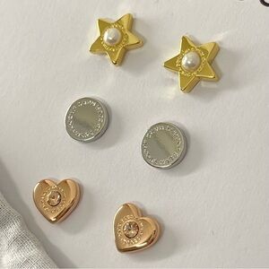 (new+tag) Marc Jacobs stud earrings — 3 pairs of stud earrings